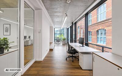 Foto - MODERNE BÜROETAGE MIT HELLER FENSTERFRONT
