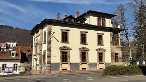 Hausansicht li - Charakter, Lage, Potenzial - vielseitige Einheit in denkmalgeschütztem Heidelberger Anwesen