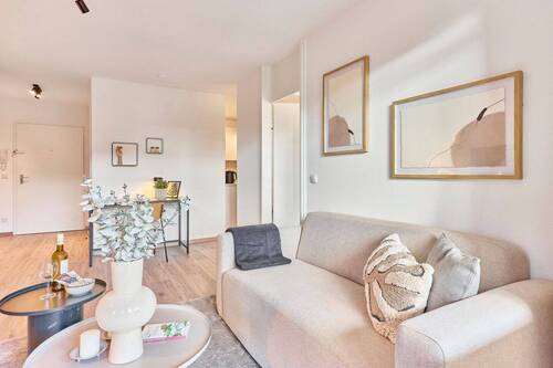 01 Wohnzimmer (5) - Etagenwohnung mit 50,00 m&sup2; in Heidelberg zur Miete