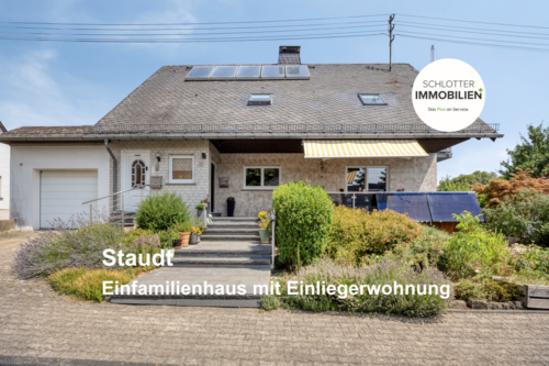 Einfamilienhaus mit Einliegerwohnung - Freistehendes Einfamilienhaus mit Einliegerwohnung