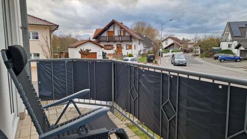 Aussicht von Balkon - 2 Zimmer Erdgeschoßwohnung in Wirges