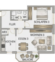Grundriss Whg 3 - 
