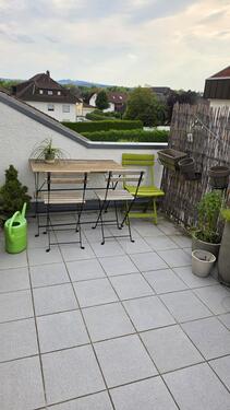 Dachterrasse mit Ausblick auf den Köppel - 