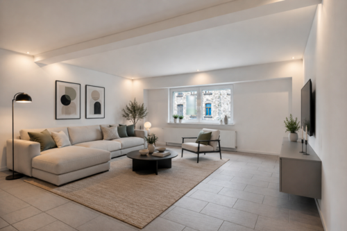 Visualisierung Wohnzimmer nach Modernisierung - 