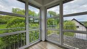 Ausblick unten über Balkon - 