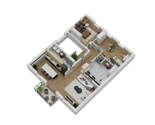 Neubau - Eigentumswohnung KfW 55 mit Balkon - Ötzingen Sainerholz