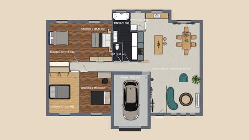 Foto - 4 Zimmer Einfamilienhaus zum Kaufen in Rosnay