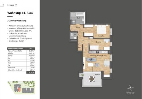 Foto - 3 Zimmer Appartement zur Miete in Kirchheim unter Teck