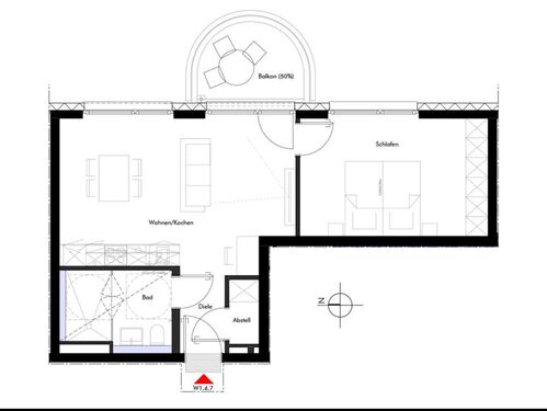 Foto - 2 Zimmer Appartement zur Miete in München