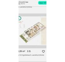 3-Zi.-EG-Wohnung mit 2 Terrassen und eine Einbauküche - Ergoldsbach