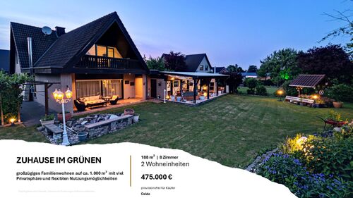 Foto - Zuhause im Grünen: Familienhaus auf ca. 1.000 m² mit Winterlounge & 2 Wohneinheiten
