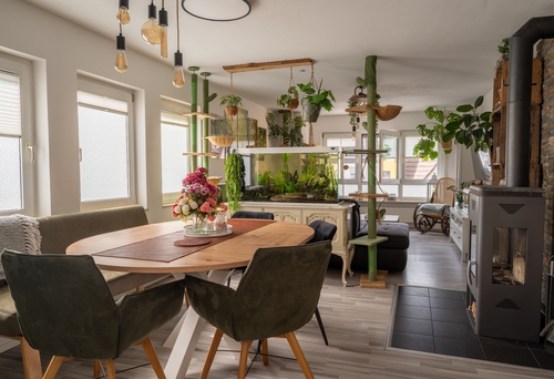 Esszimmer Ansicht 1 - 3,5 Zimmer mit großer Eckterrasse & Kamin im 3-Familienhaus