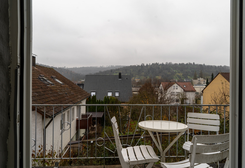 Ausblick vom Balkon - 