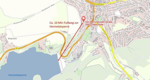 Entfernung Hennesee - Grundstück zum Kaufen in Meschede