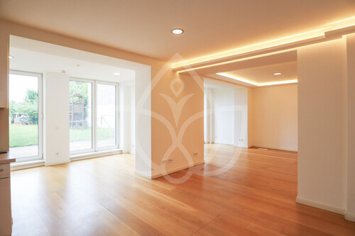 offene Wohnküche mit Terrassenzugang - 3 Zimmer Erdgeschoßwohnung in Berlin / Friedrichshagen