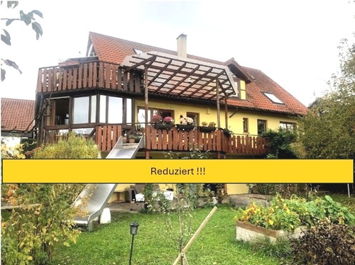 Objektansicht Gartenseite - Großzügiges Einfamilienhaus mit Einliegerwohnung