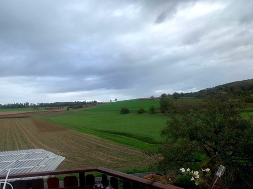 Fernblick vom Balkon - 15.5 Zimmer Einfamilienhaus in Sinsheim-Ehrstädt