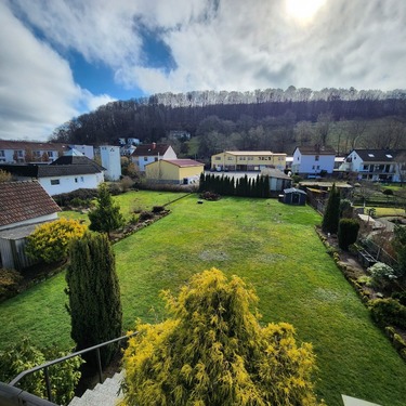 Ausblick Garten vom Balkon - 