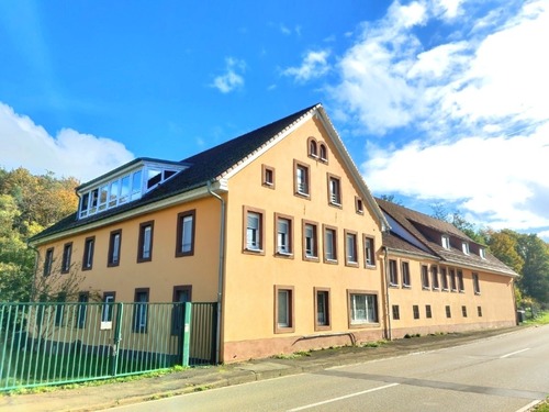 Hauptgebäude, rechterhand Nebengebäude - 51 Zimmer Mehrfamilienhaus, Wohnhaus in Enkenbach-Alsenborn