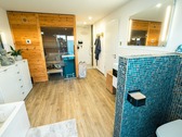 Badezimmer mit Sauna - 