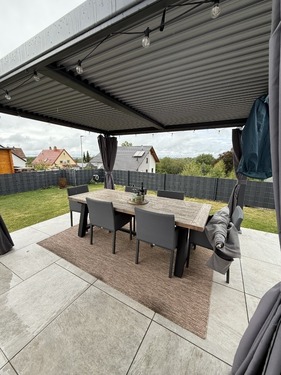 Terrasse mit Überdachung - 