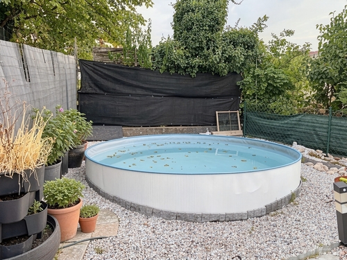 Garten mit Pool - (KI generiert) - 