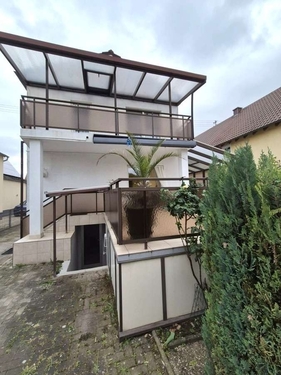 Rückansicht - Chic & modern: Doppelhaushälfte mit Garten und vermietbarem 2-ZKB-Apartment in Lu-Oggersheim
