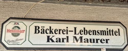 ehemaliges Gewerbeschild - 