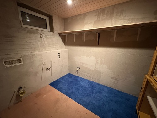 teilweise ausgebautes Badezimmer Kellergeschoss - 