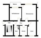 Aufteilung - Etagenwohnung mit 64,00 m&sup2; in Kaiserslautern zum Kaufen