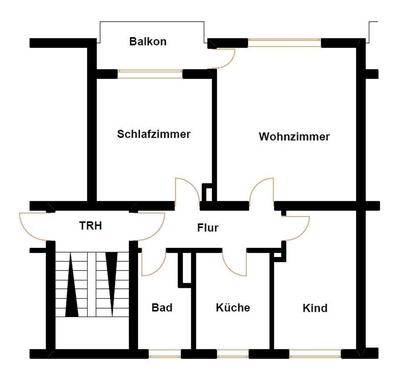 Aufteilung - Etagenwohnung mit 64,00 m&sup2; in Kaiserslautern zum Kaufen