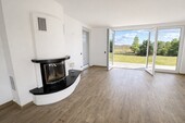 Kamin - Wohnbereich in Blick in Richtung Garten - 