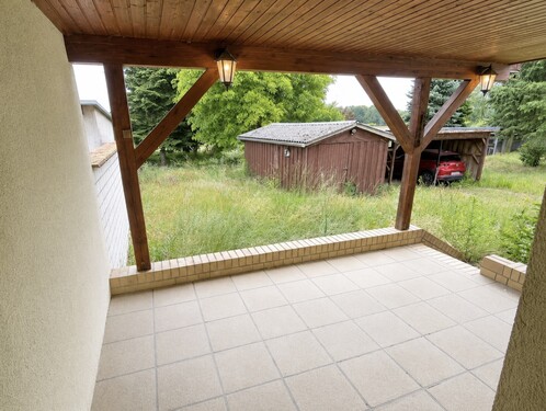Terrassenbereich - Doppelhaushälfte mit 95,00 m&sup2; in Uckerland / Werbelow zum Kaufen