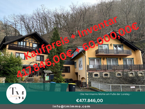 Titelbild St. Goarshausen - Die Herrmanns Mühle am Fuße der Loreley