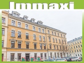 Hausansicht-Stockartstraße-Eigentumswohnung-Verkauf - CONNEWITZ + 1 RAUM WOHNUNG ZUM KAUF + ERDGESCHOSS + BALKON + PARKETT