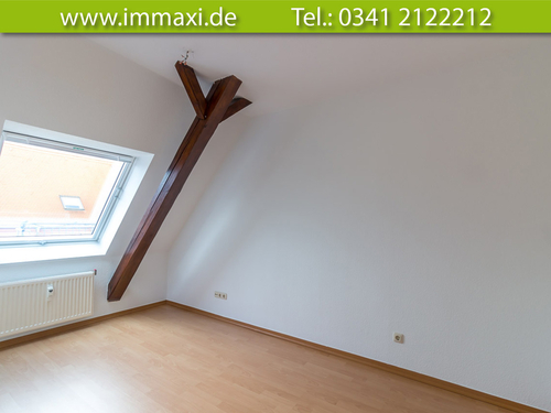 Schlafzimmer Beispiel Referenzwohnung - 2 Zimmer Dachgeschoßwohnung in Leipzig