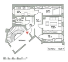 Grundriss - 3 Zimmer Etagenwohnung zur Miete in Leipzig