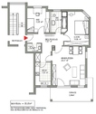 Grundriss - 3 Zimmer Etagenwohnung zur Miete in Markkleeberg