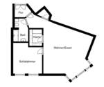 Grundriss - 2 Zimmer Etagenwohnung zum Kaufen in Leipzig