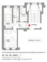 Grundriss - 2 Zimmer Etagenwohnung zur Miete in Leipzig