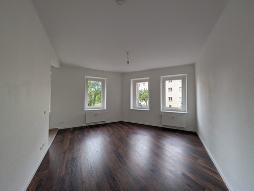 Schlafzimmer - 2 Zimmer Erdgeschoßwohnung in Leipzig-Wahrern