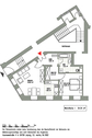 Grundriss - 2 Zimmer Erdgeschoßwohnung zur Miete in Leipzig-Wahrern