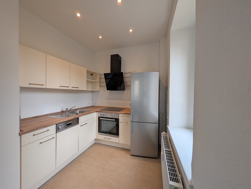 Einbauküche - Erdgeschoßwohnung mit 54,54 m&sup2; in Leipzig-Wahrern zur Miete