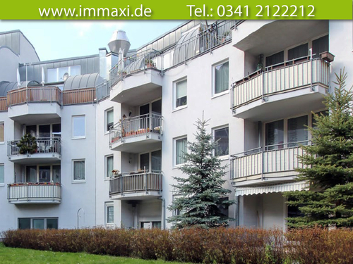 Hausansicht-mit-Dachterrasse - Maisonettenwohnung mit 98,16 m&sup2; in Leipzig zum Kaufen