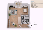 Grundriss - 2.5 Zimmer Maisonettenwohnung zum Kaufen in Leipzig
