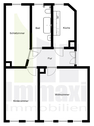 Grundriss - Etagenwohnung zum Kaufen in Leipzig