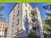 Hausansicht-Rückseite - Etagenwohnung in Leipzig