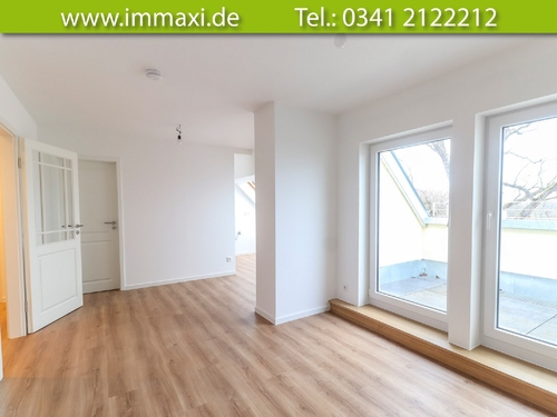 offener-Wohnbereich-(2) - Dachgeschoßwohnung mit 54,74 m² in Leipzig-Eutritzsch zur Miete
