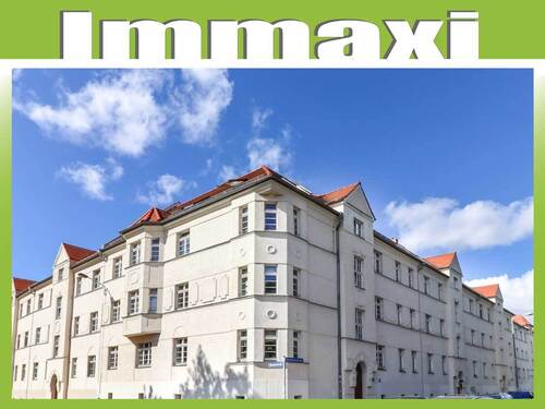 Hausansicht-Blochmannstraße-Eigentumswohnung-zum-Kauf-in-Leipzig - ZENTRUM NORD + 2 RAUM WOHNUNG ZUM KAUF + BALKON + LOGGIA