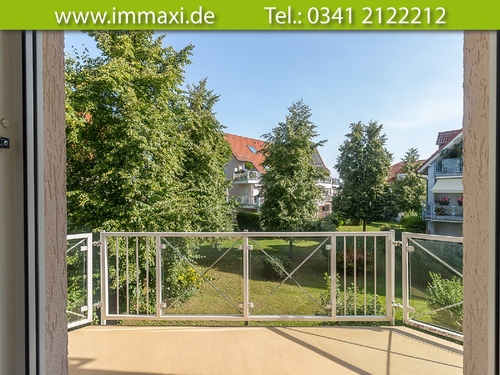 Ausblick-Balkon-2-Raum-Wohnung-im-1-Obergeschoss-am-Krähenfeld-8 - 2 Zimmer Etagenwohnung in Markkleeberg